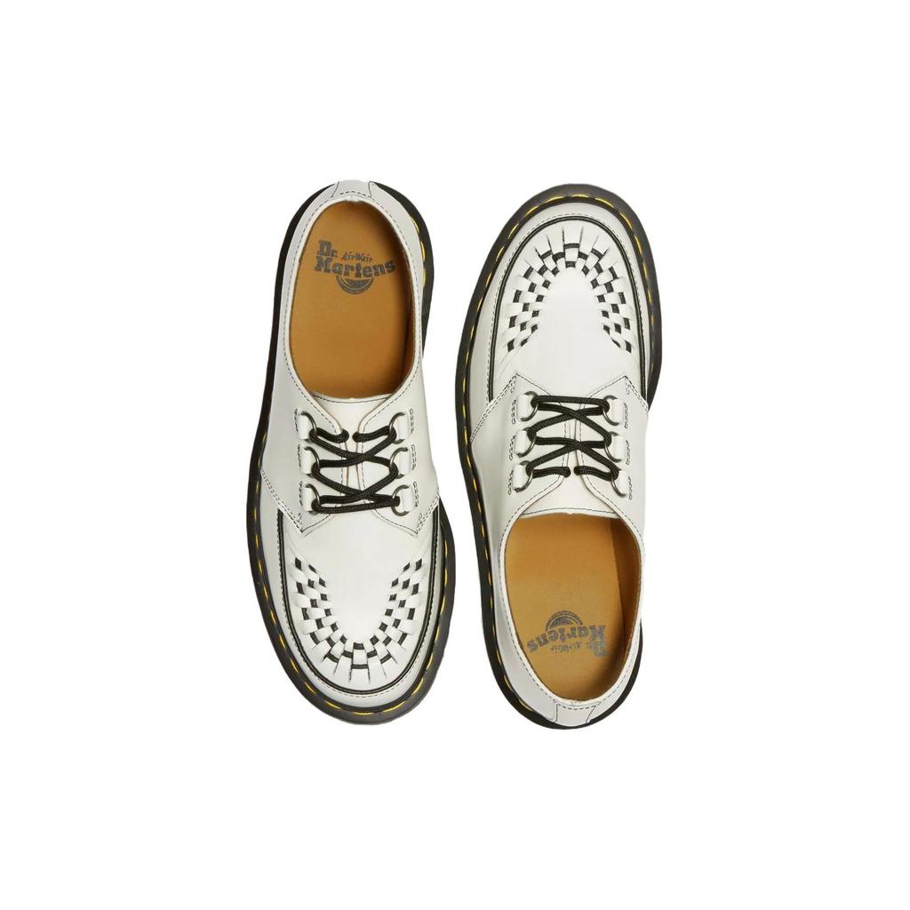 Dr. Martens Leather Fashion Comfortable Minimalist Low-Top Casual Shoes Unisex Casual Shoes White 31499100