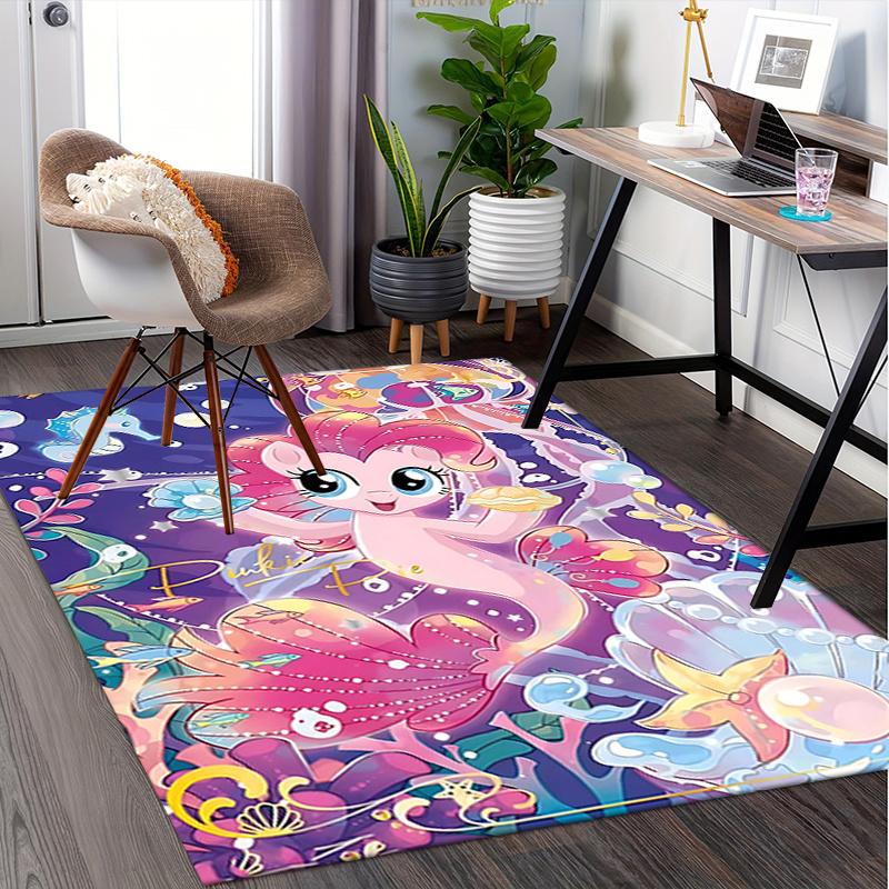 Pinkie Pie Mermaid Chair Mat: Magical Underwater Decor for Home Office, Living Room, Bedroom Gift.1286a