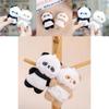 Panda Soft Plush Keyring With Short Plush Material For School Bag Decor
