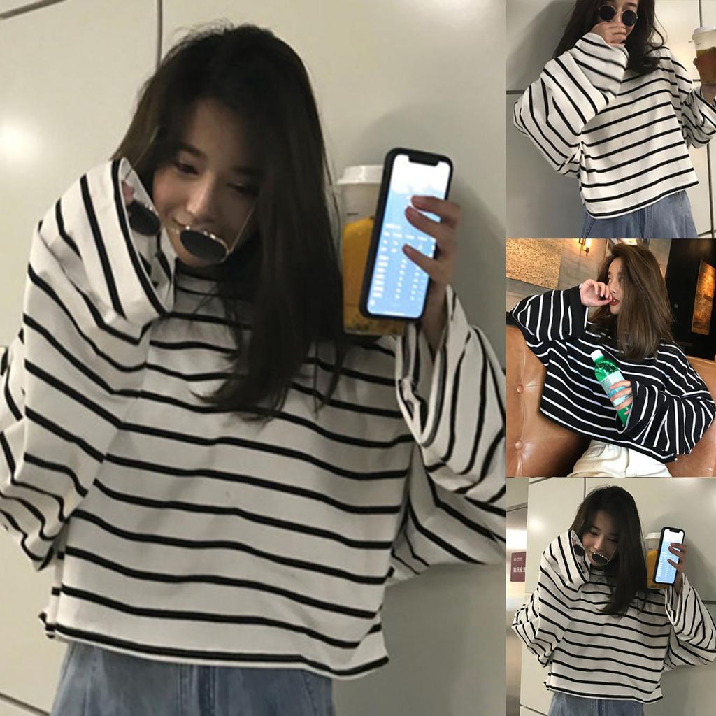 Женская однотонная повседневная толстовка с длинными рукавами и круглым вырезом, свободная толстовка с капюшоном, пуловер, топ