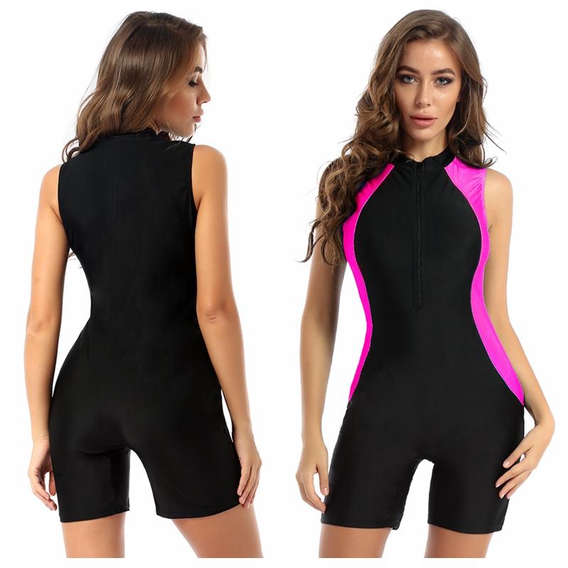Женский цельный купальник с круглым вырезом без рукавов, купальные костюмы, купальные костюмы