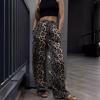 Leopard Print High Waist Wide Leg Pants Loose Mopping Casual Pants Wholesale