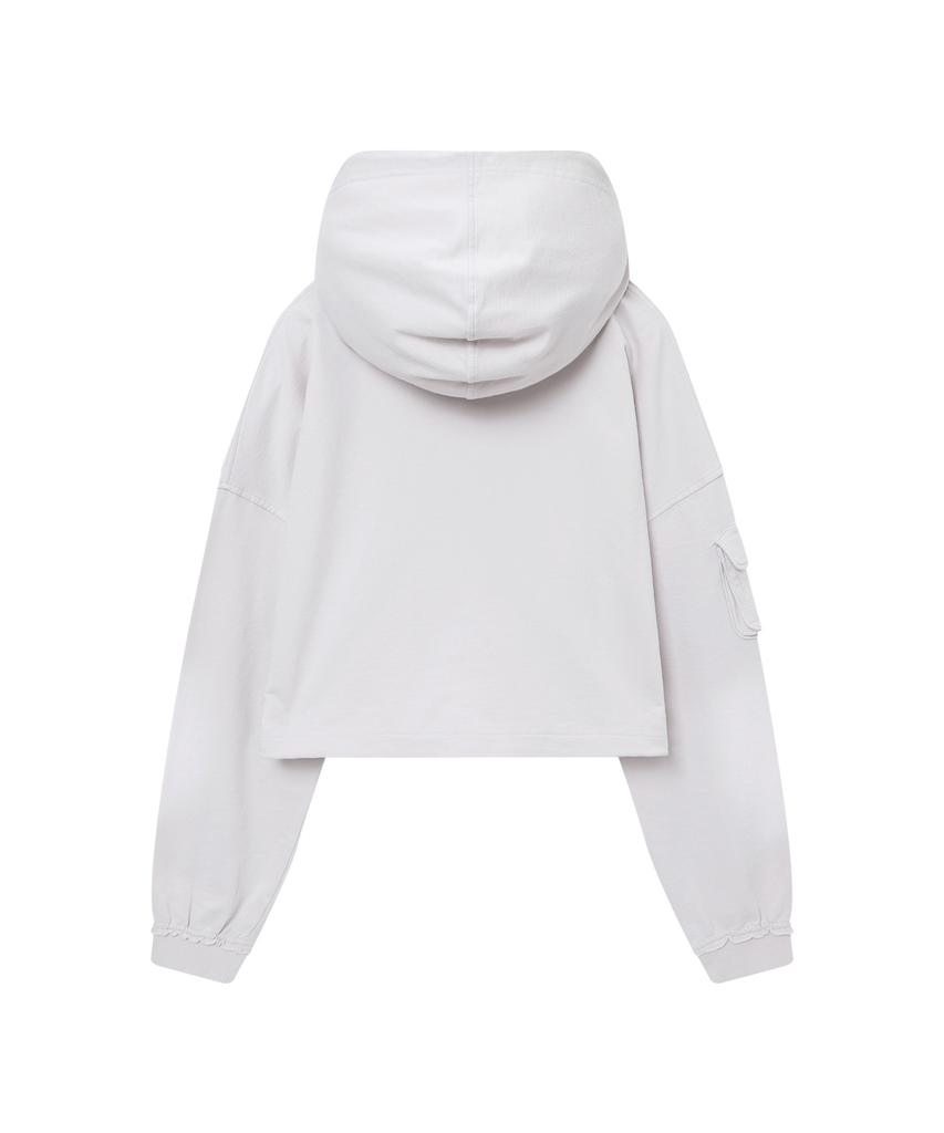 Syupeodeulai Женская выцветшая толстовка на молнии Cool Grey