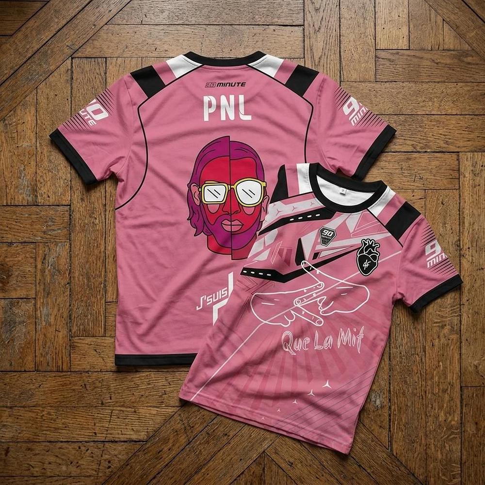 Maillots Thailande 90Minute MM9 Maillots PNL T-Shirt Breathable Quick Dry Sports Tops O-Neck Loose T-Shirts For Mens Womens 2026
