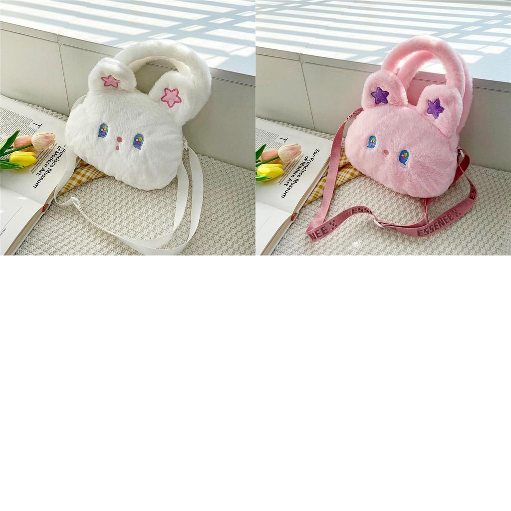 Adorable Kids Plush Cat Crossbody Bag Breathable And Durable Polyester Material