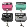 Money Box Metal Cash Box Lockable Cash Boxes With Keys Lockable Small Metal Cash Box With Coin Slot Money Safe Cash Box Sturdy