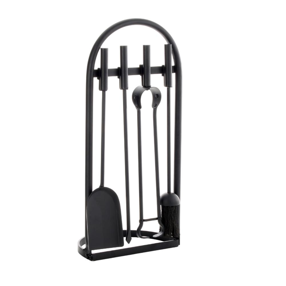 Leecroft Contemporary Arch Companion Set Black 24''