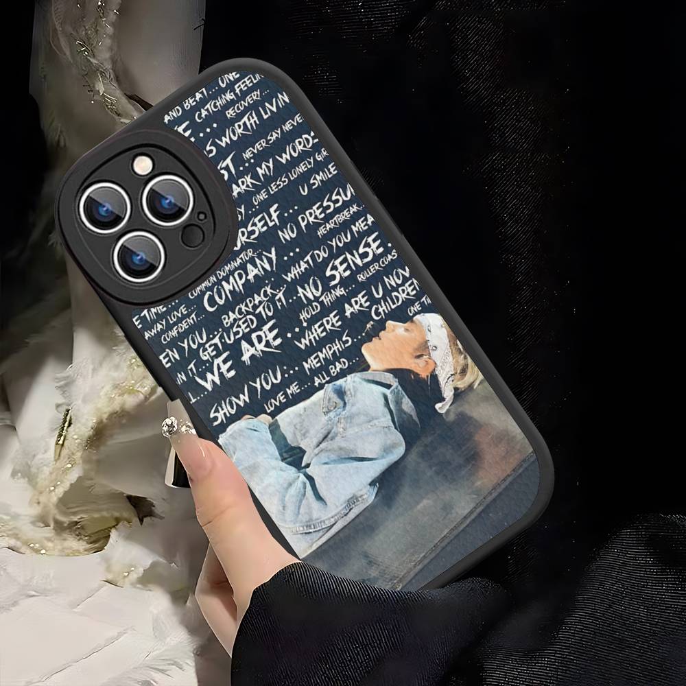 Певец J-Justin B-Bieber Для iPhone 16 16E 15 14 13 12 11 Pro Max Plus Кожаная задняя крышка для телефона