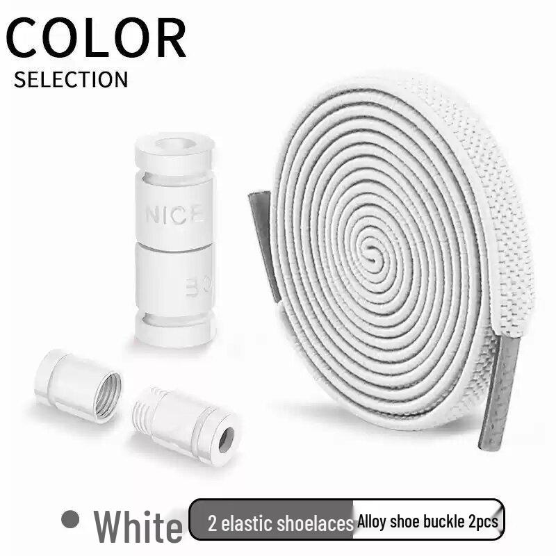 Green No-Tie Elastic Shoelace Buckle - Easy Fit for Men, Women & Children