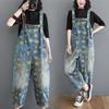Весенние женские модные тонкие джинсовые комбинезоны с принтом