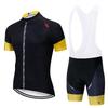 Mens Cycling Jersey Bib Shorts Set Breathable Mountain Bike Outfit Road Trail Riding