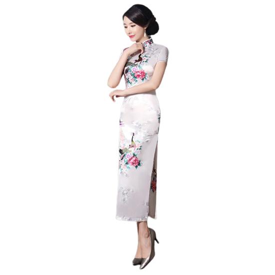 Qipao Soft Classic Элегантный женский Cheongsam против морщин для сценического шоу