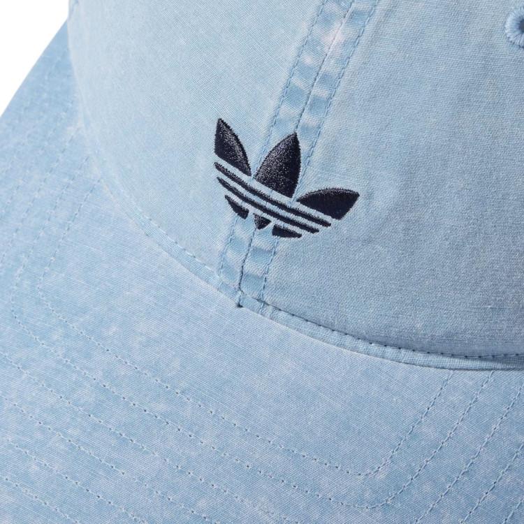 adidas Оригинальный дизайн в стиле Trefoil Хлопковая бейсболка Унисекс Шляпы Светло-голубой KE0855