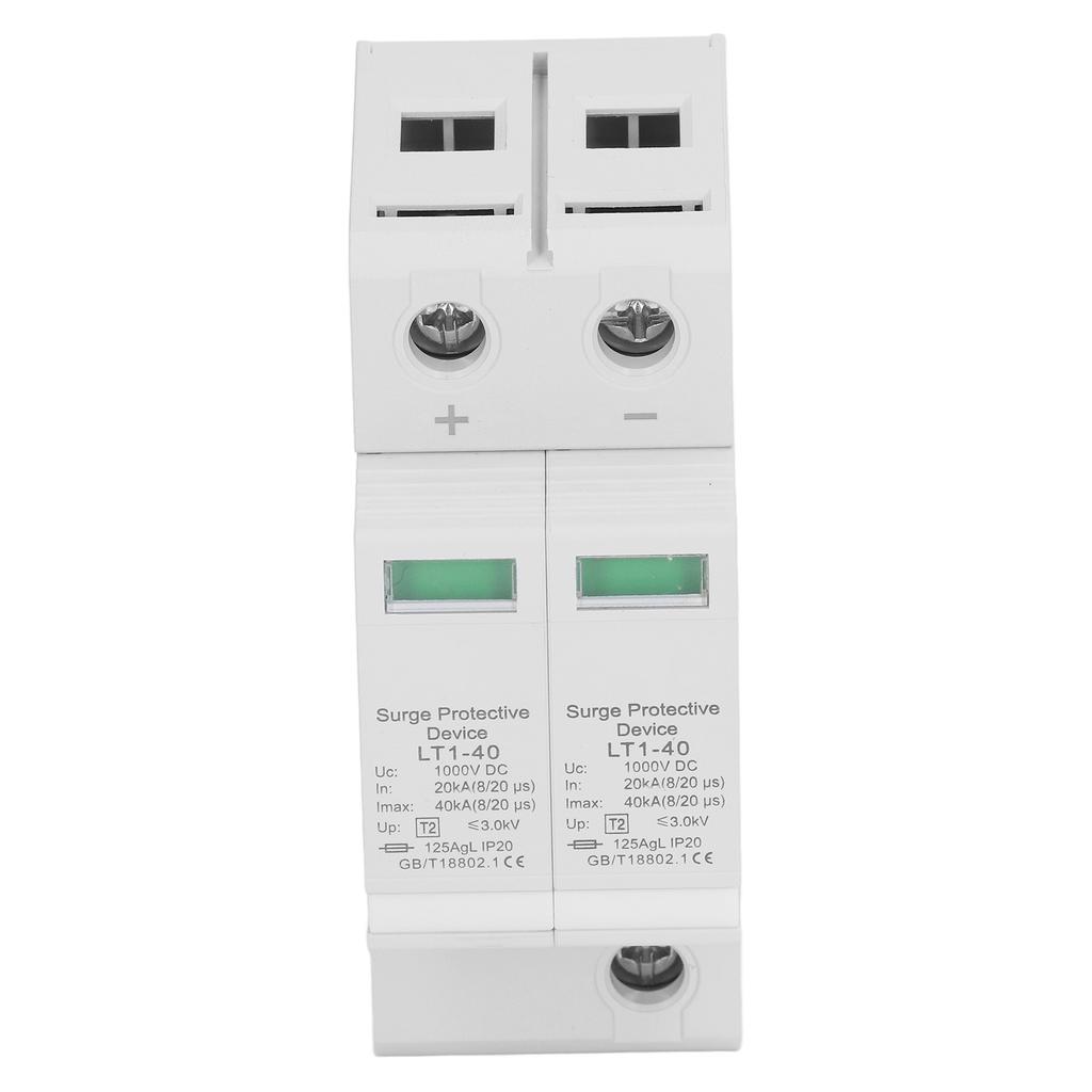 Surge Protective Device Photovoltaic PV Voltage Protection Arrester Protector 20‑40KA 2P DC1000V