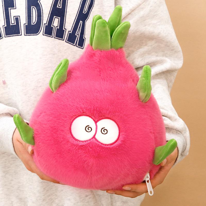 Transformed Into A Small Pitaya Dinosaur Flipping Creative Plush Toy Cute Pink Dinosaur Gift Doll for Girlfriend