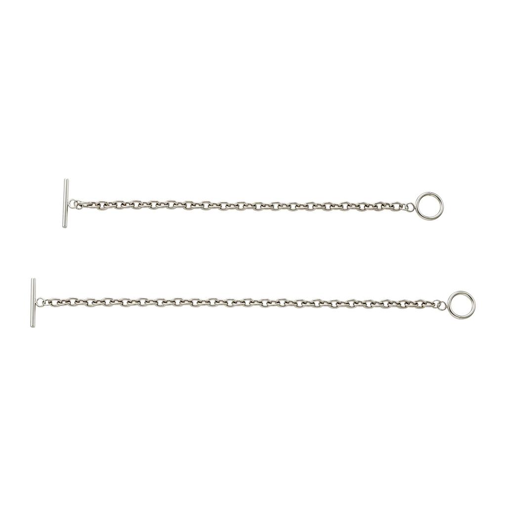 Парный браслет набор из 2 каминных пар из хирургической нержавеющей стали гипоаллергенный унисекс унисекс 18 см 21 см [Белый клевер] и 4SBR041SV и 4SBR041SV