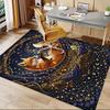 1PC Fox Night Extra Large Non-Slip Floor carpet, Office, family, bedroom, Studio - Large Area Rug,Longlasting Material-K0416
