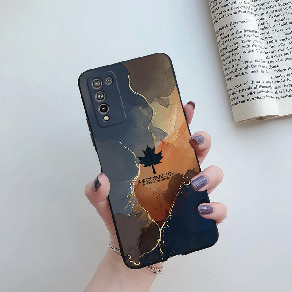 For Huawei Honor 10X Lite Case DNN-LX9 Cute Cartoon Flowers Cover For Honor10X Lite Honor 10 X 10X Lite Phone Cases Soft Bumper
