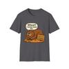 Unisex Softstyle Funny Anti-Bread Bear T-Shirt Gluten Free Pun Cartoon Tee