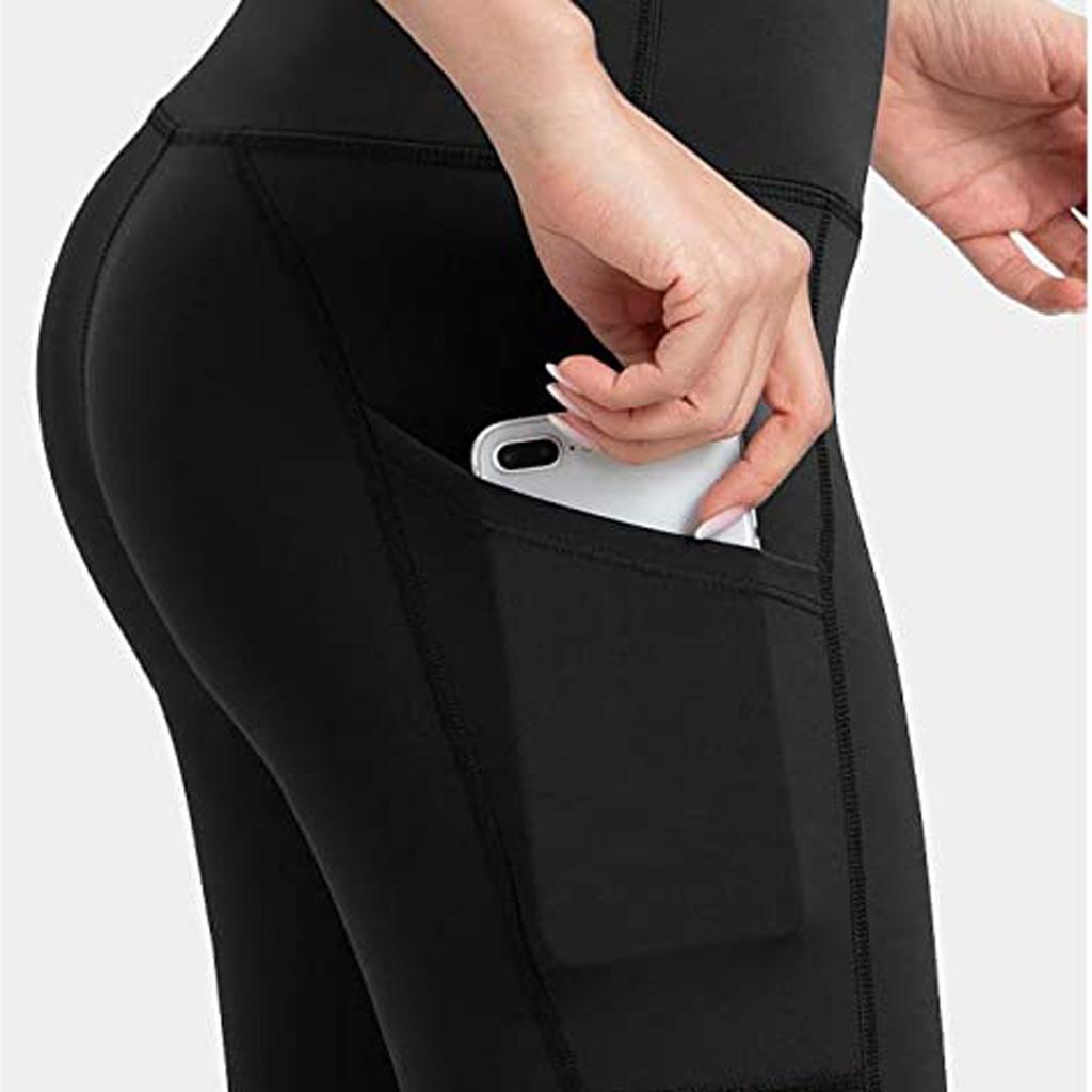 Женские лоскутные брюки гренадин с высокой талией, спортивные брюки для фитнеса и йоги с карманами