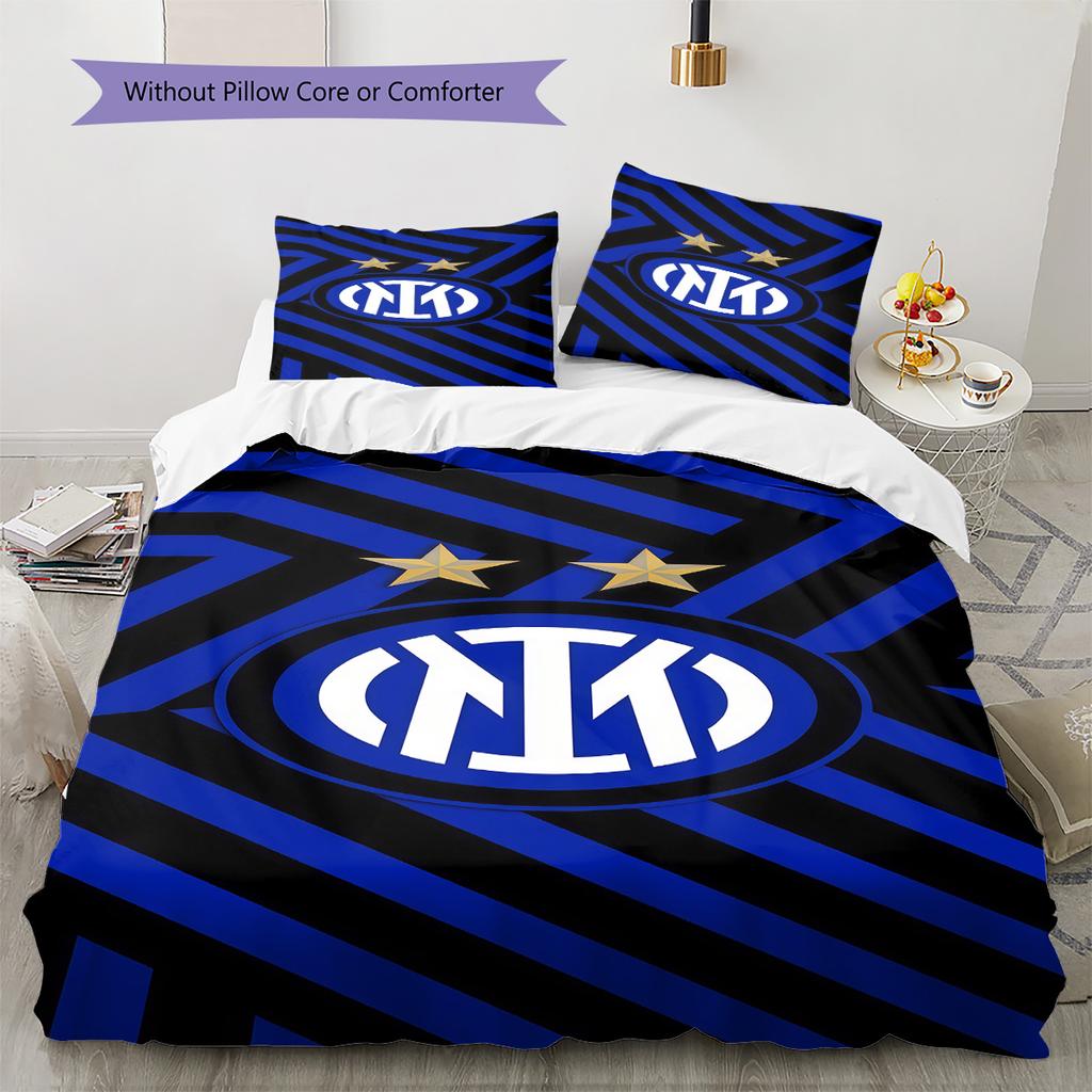 FCIM logo Pattern Bedding Quilt Set Quilt Cover Pillowcase Home Decoration Birthday Gift (1 * duvet cover + 2 * pillowcase, without core)