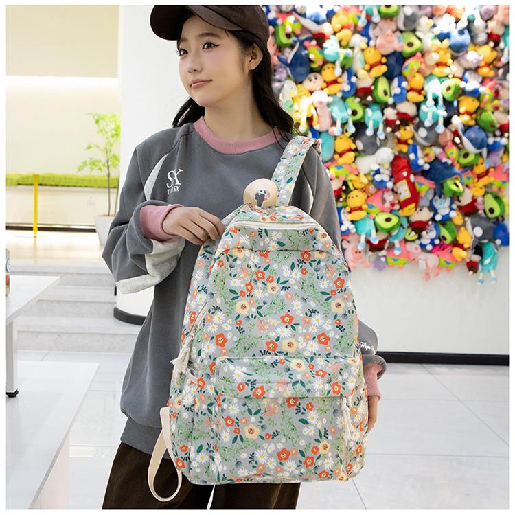 Школьная сумка Schoolbagins японская милая с принтом для девочки, маленькая свежая, большая вместимость, повседневный рюкзак, рюкзак для ученика средней школы