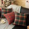 Рождественские клетчатые наволочки Чехол для подушки Кровать Диван Накидка Чехол для подушки Молния