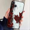 КАНАДА Чехол для телефона для iPhone 17 16 15 14 13 12 Max Plus Силиконовый Черный Чехол