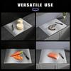 Stainless Steel 316 Kitchen Cutting Boards with Lip Ideal for Meat Fruits Vegetables Bread 70 x 58 cm