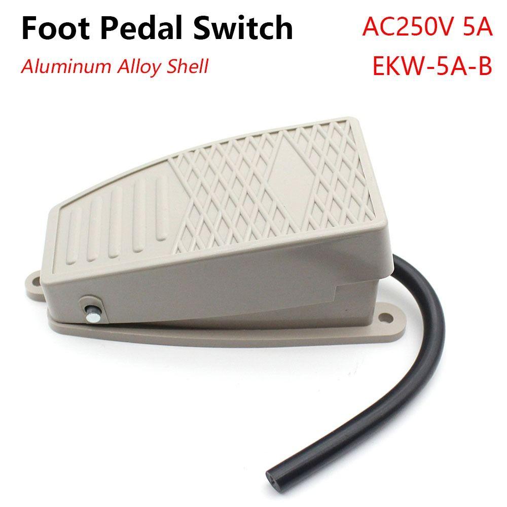1Pcs AC250V Industrial Foot Switch EKW-5A-B FS-2 Foot Controller Switch for Spot Welding Machine