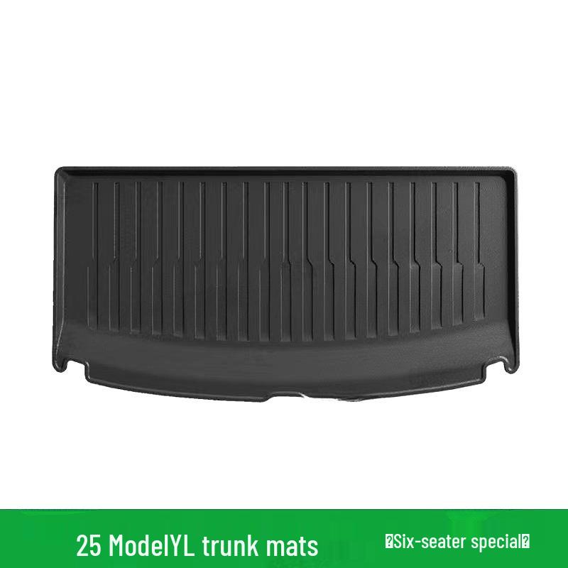 Комплект ковриков из ТПЭ для Tesla Model Y, 25 штук: Подножки, Спинка, Багажник, Коврики для переднего и заднего отсеков
