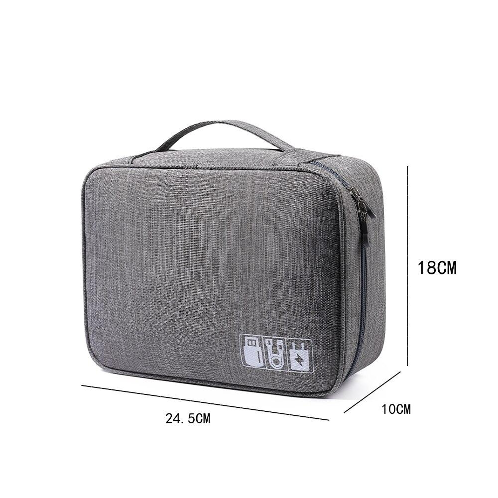 USB Charger Storage Bag Cable Organizer Storage Bag Waterproof Data Line Travel Suitcase Organizer Portable Electronic Organizer