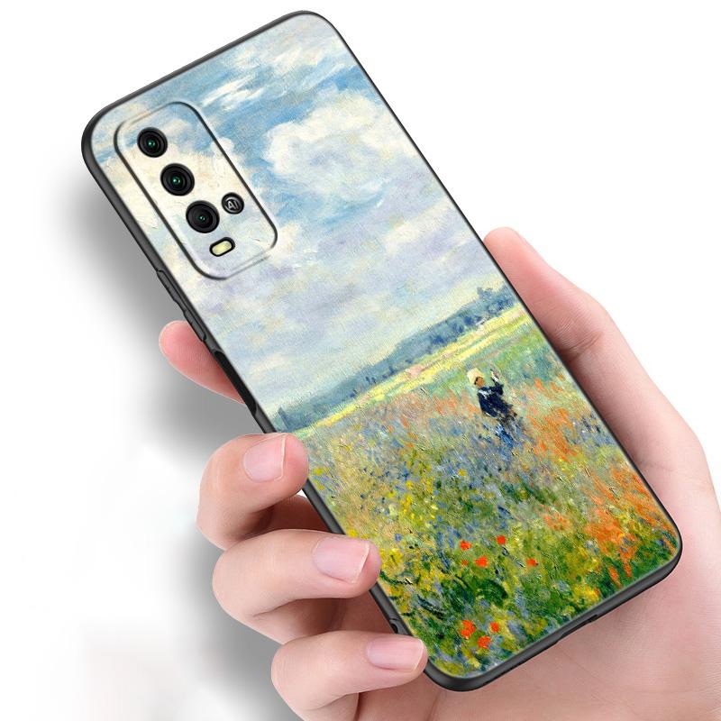 Силиконовый чехол для телефона Claude Monet для Xiaomi Redmi Note 11 10 9 8 Pro 11T 10T 10S 9S 8T 9 9A 9C 9T, черный мягкий чехол, чехол