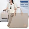 Business Fashion Shoulder Bag - Solid Color, Large Capacity Commuter Laptop Handbag