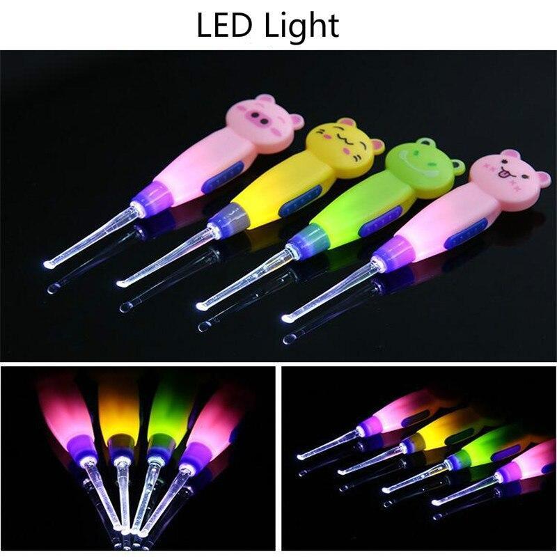 Милый светодиодный светильник для копания, инструмент для удаления воска, инструмент для чистки ушей, инструмент для ухода за кожей, устройство для чистки, инструменты для ухода за кожей лица