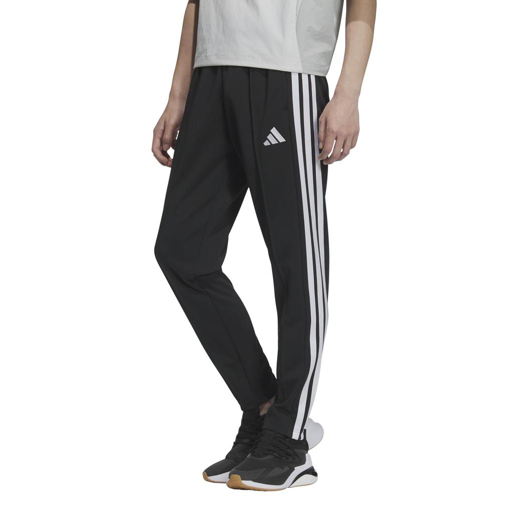 Adidas Спортивные штаны из двойного трикотажа Мужские с тремя полосками Черные/Белые (JV6990)