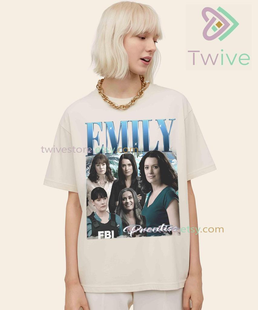 Vintage Emily Prentiss Shirt, Criminal Minds Merch, Unisex Cotton Tee