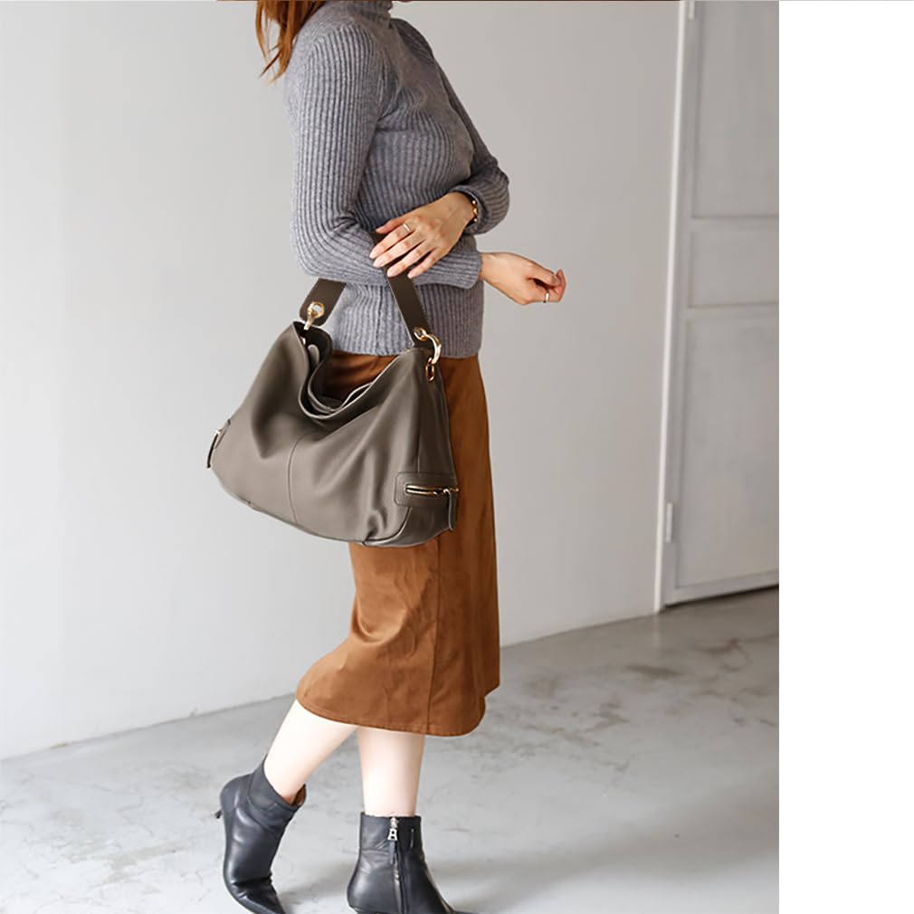 Vita Felice Genuine Cowhide Bag for K2558N [VITAFELICE] 2-way One-Shoulder Women, (Ash Gray)