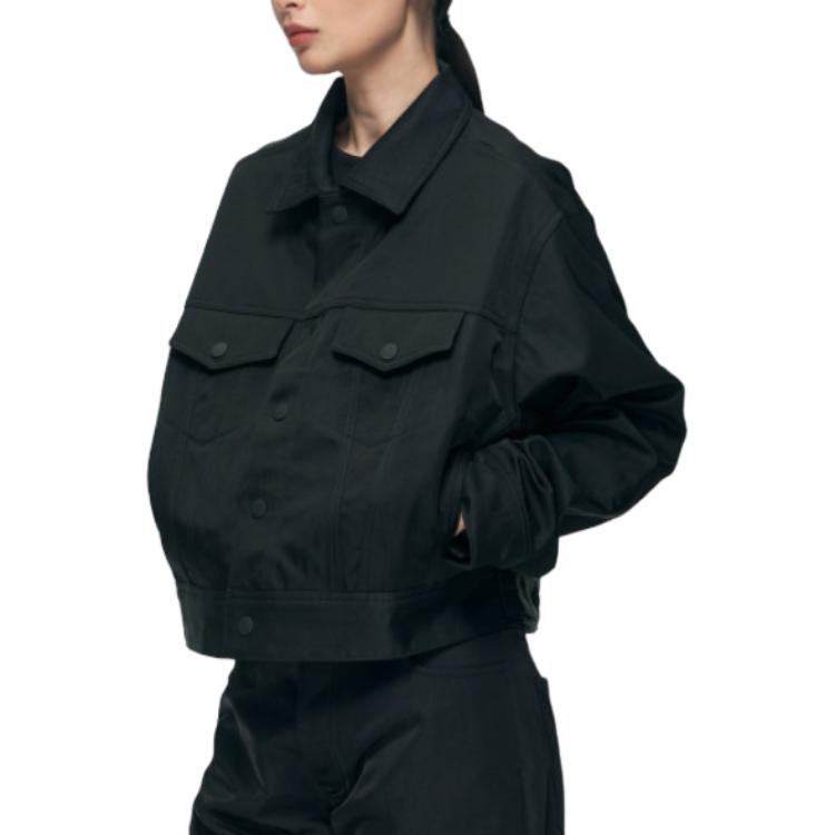 Fear of God Essentials Куртка дальнобойщика Винтажная Черная Мужская Верхняя одежда 202SP264031F