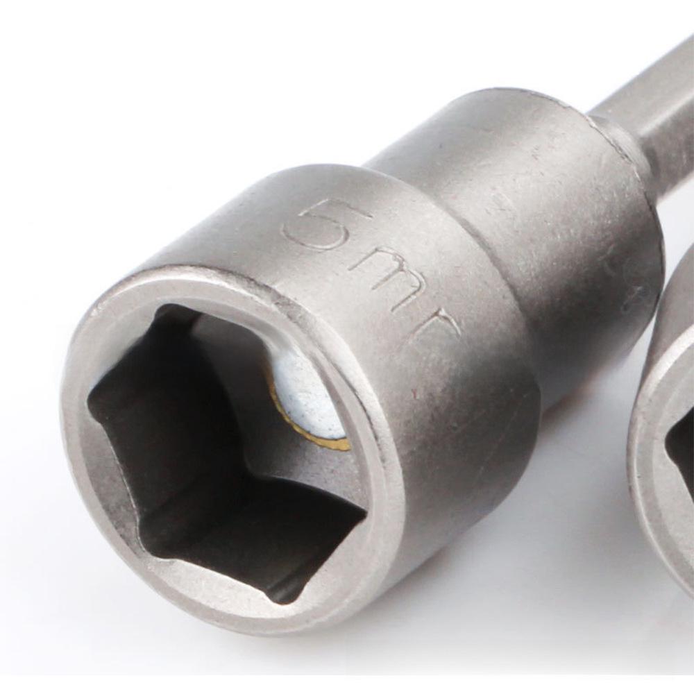 Набор магнитных торцевых ключей с шестигранной ручкой: Биты 6-15 мм с удлинителем отвертки 65 мм