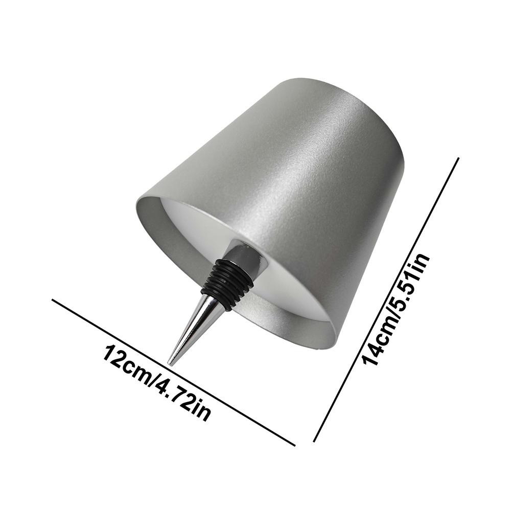 Wireless Bottle Lamp LED Night Light For Wine Bottle Rechargeable Touch Control 3 Light Colors Bedside Lamps For Restaurant Bar