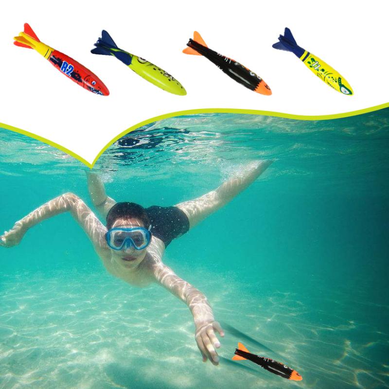 Kids Summer Shark Rocket Throwing Toy Swimming Pool Dive Game Water Fun Games Pool Toys Baby Water Educational Bath Toys Gifts
