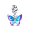 925 Silver Butterfly Dragonfly Charms Colorful Beads for DIY Bracelet Making Handmade Jewelry Supplies