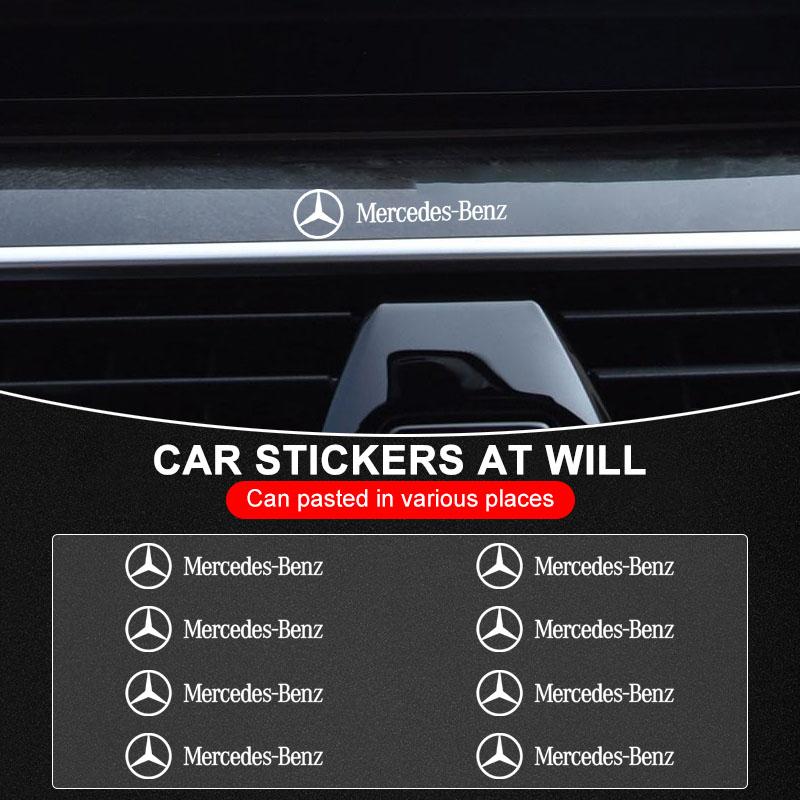 Car Interior Random Stickers Car Goods Car Steering Wheel Decal For Mercedes Benz AMG C E S C180 C180 C300 CLA CLK E55 GLK W16
