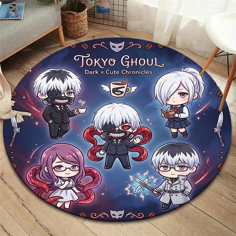Ковер Tokyo Ghoul Круглый Ковер Ковер Для Гостиной Спальни Дивана Игровой Комнаты Декор Нескользящий Коврик Для Пола