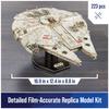 4D Build Star Wars Millennium Falcon 3D Model Star Wars Desk Decor for Fans and 3D Gift Idea for Ages 12 and Up Kit, Gift, Collectors, 223-Piece