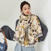 New Style Stylish Printed Air-conditioned Room Shawl Scarf Office Warm Nap Blanket Autumn and Winter Warm Scarf