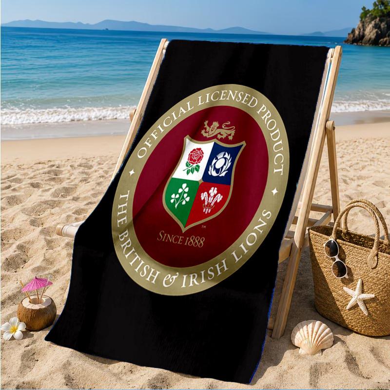 British & Irish Lions Beach Towel, Quick-drying, Easy to Care for, Suitable for Both Fitness and Beach Vacations,Sports Essential