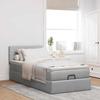 VidaXL Lit ottoman avec matelas gris clair 90x200 cm tissu 3311428