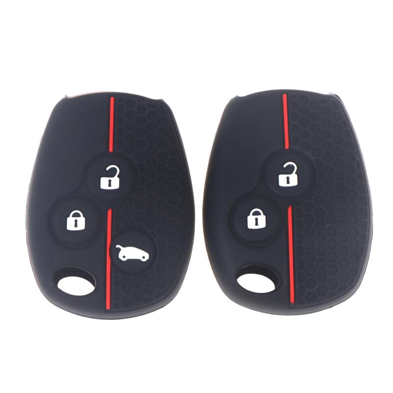 1Pcs Silicone Car Key Case Remote Car Key Cover Car Key Protector 2/3 Buttons Key Fob Cover Keys Accessories